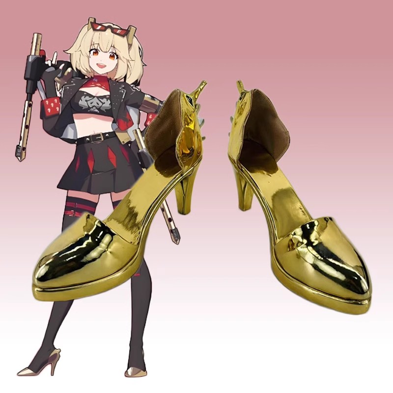 Burnice Cosplay Prop - Personalizado Burnice Whita cuero tacones altos