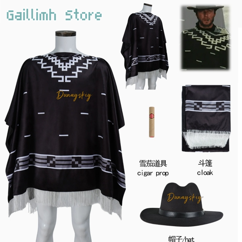 Cosplay Prop Patterns - Película Cosplay Clint Eastwood Poncho vaquero