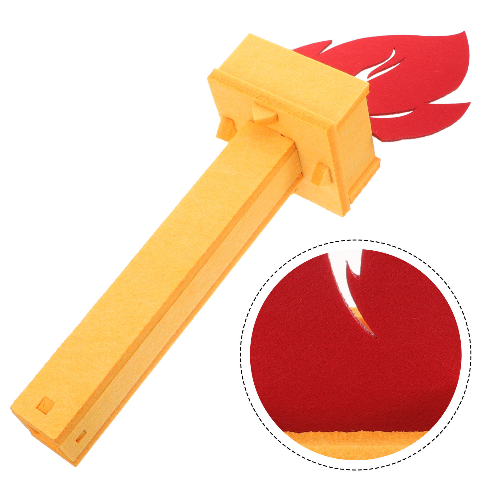 Cosplay Flame Prop - Antorcha 3D Ligera sin Llama para