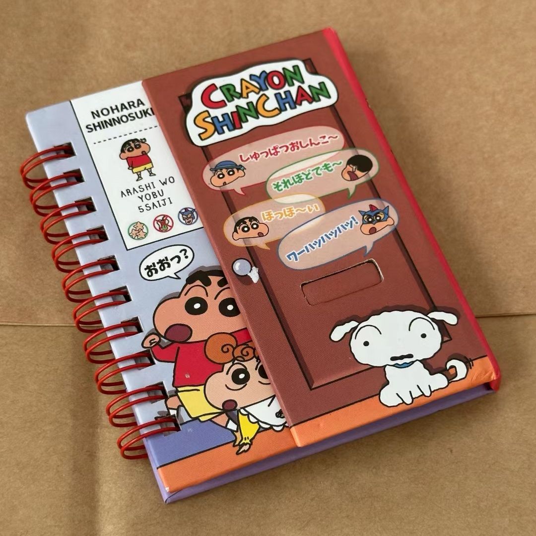 Magnetic Clasp Cosplay - Cuaderno magnético Crayon Shin-chan, cuaderno espiral