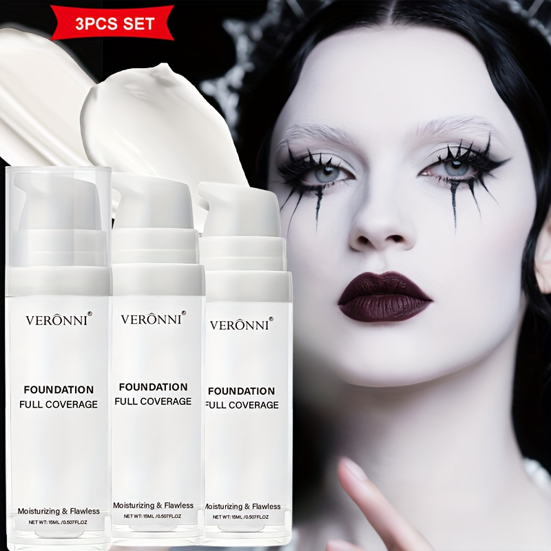 Cosplay Prop Primer - Maquillaje de base líquida blanca mate,