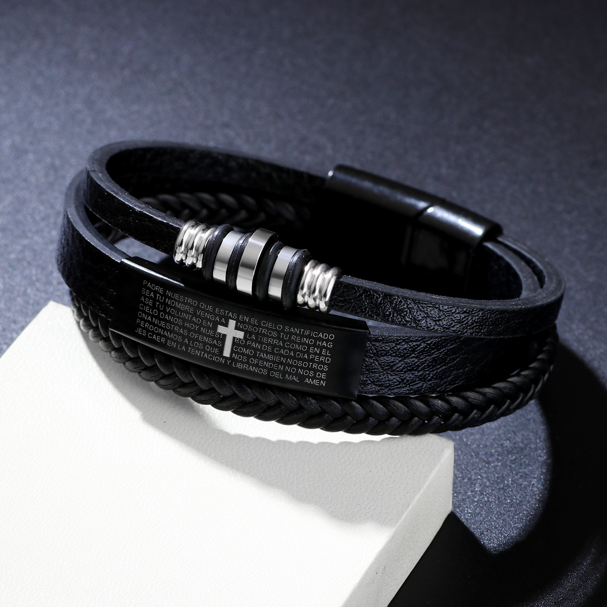 Pulsera de Cuero Trenzado de T - Magnetic Clasp Cosplay reseña y precio